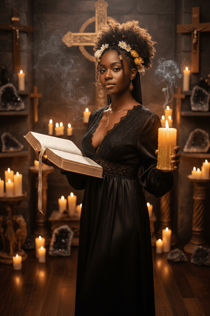 🕯️ Elder Naomi — The Wisdom Keeper - Bebe Ray Gardon Christian Witch School 