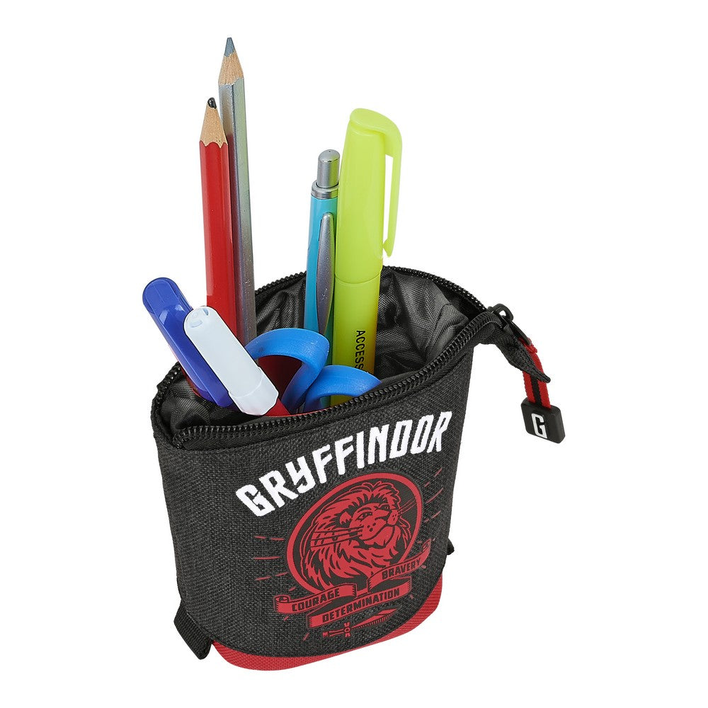 Pencil Holder Case Harry Potter Witchcraft Black Maroon (8 x 19 x 6
