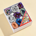 8PCS/Box Titanium Coated Natural Crystal Cluster Electroplated Agate
