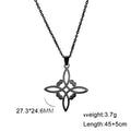 Skyrim Wicca Witchcraft Witch Knot Necklace Stainless Steel Choker