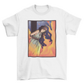 Burning witch cigarette t-shirt