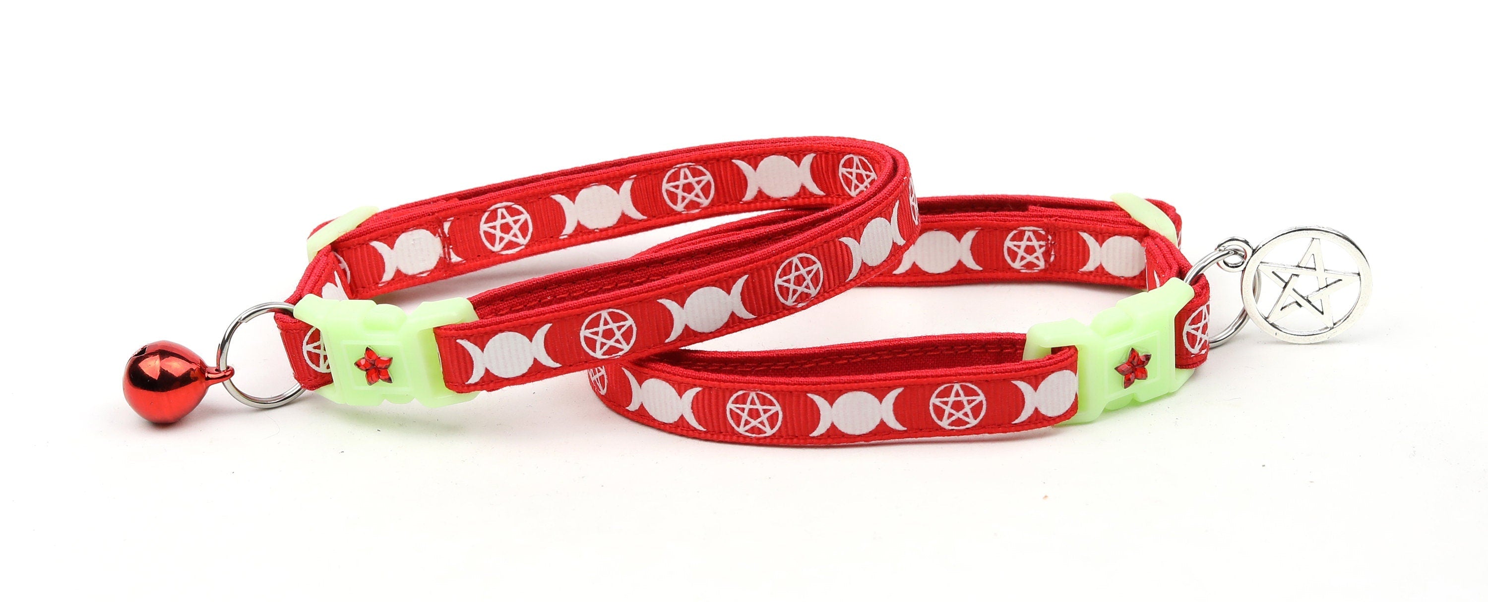 Witch's Familiar on Red Cat Collar